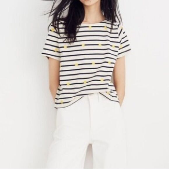 Madewell Tops - Madewell Embroidered Sun Setlist Boxy Tee